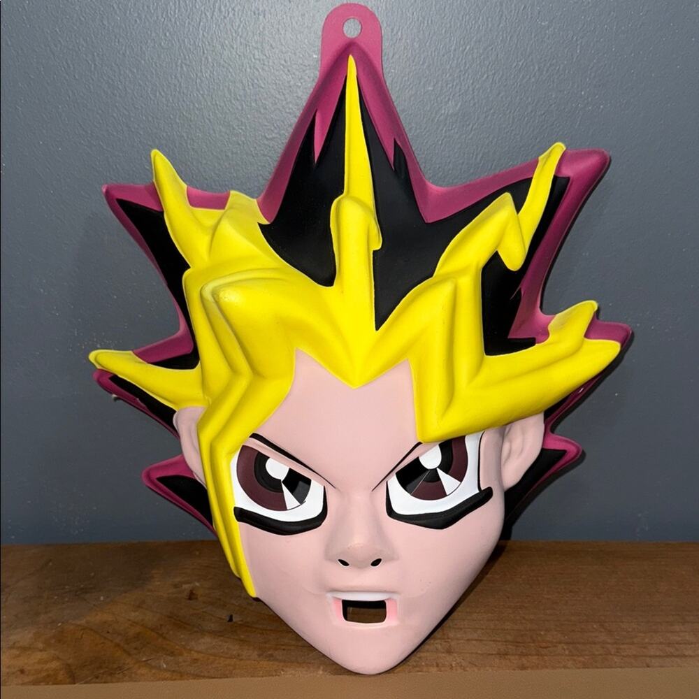 Vintage 1996 Kazuki Takahashi 3D mask Yu Gi Oh costume Halloween manga cartoon